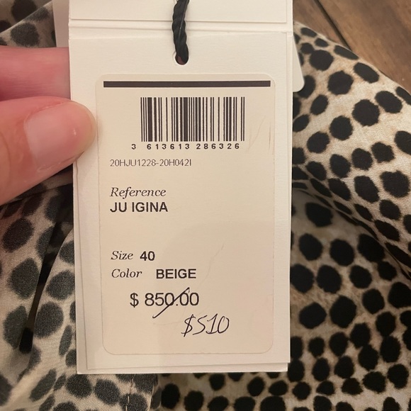 NWT Isabel Marant Abstract Ju Igina Asymmetrical Skirt Silk Pockets - Picture 8 of 9